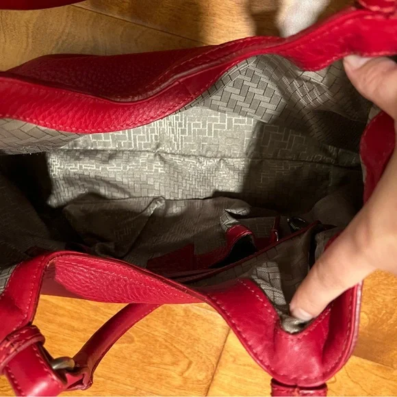 Cole Haan Red pebbled leather tote - Picture 11 of 16